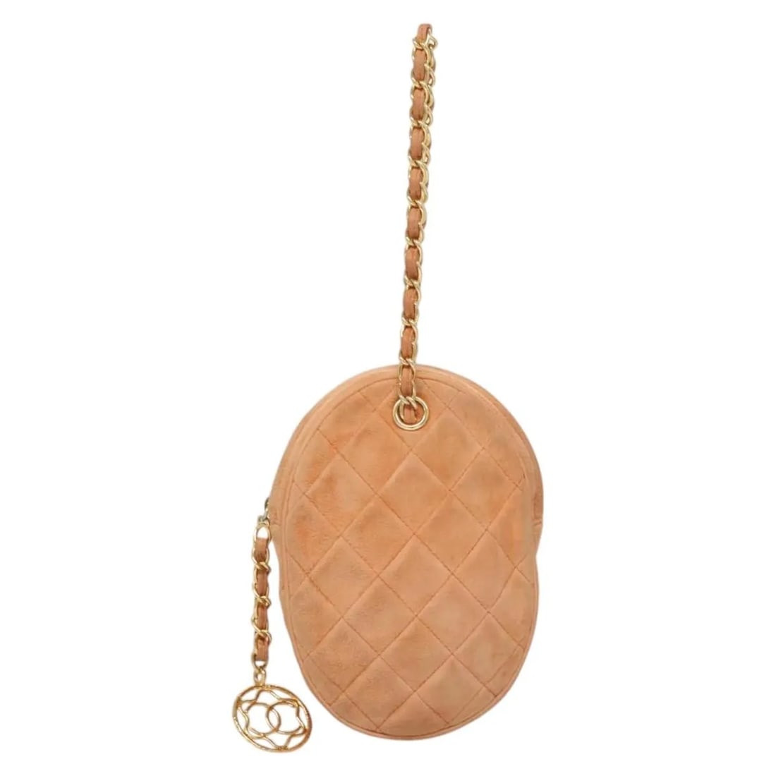 Chanel Vintage Orange Suede Clutch: Chanel Vintage Orange Suede Clutch This Chanel vintage clutch is crafted from orange suede and features a compact, elegant design. Made in Italy, it showcases classic Chanel style with a feminine touc