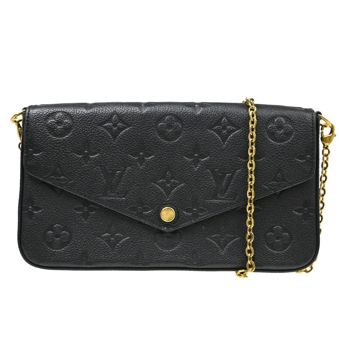 Louis Vuitton Pochette Felicie Shoulder Bag M64064 Black Monogram Empreinte (1 of 18)