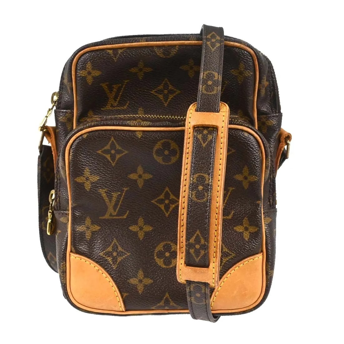 Louis Vuitton Amazone Unisex Brown Canvas Shoulder Bag: Louis Vuitton Amazone Unisex Brown Canvas Shoulder Bag Louis Vuitton Amazone shoulder bag in brown monogram canvas. This unisex piece is made in France and remains functional with no missing parts not