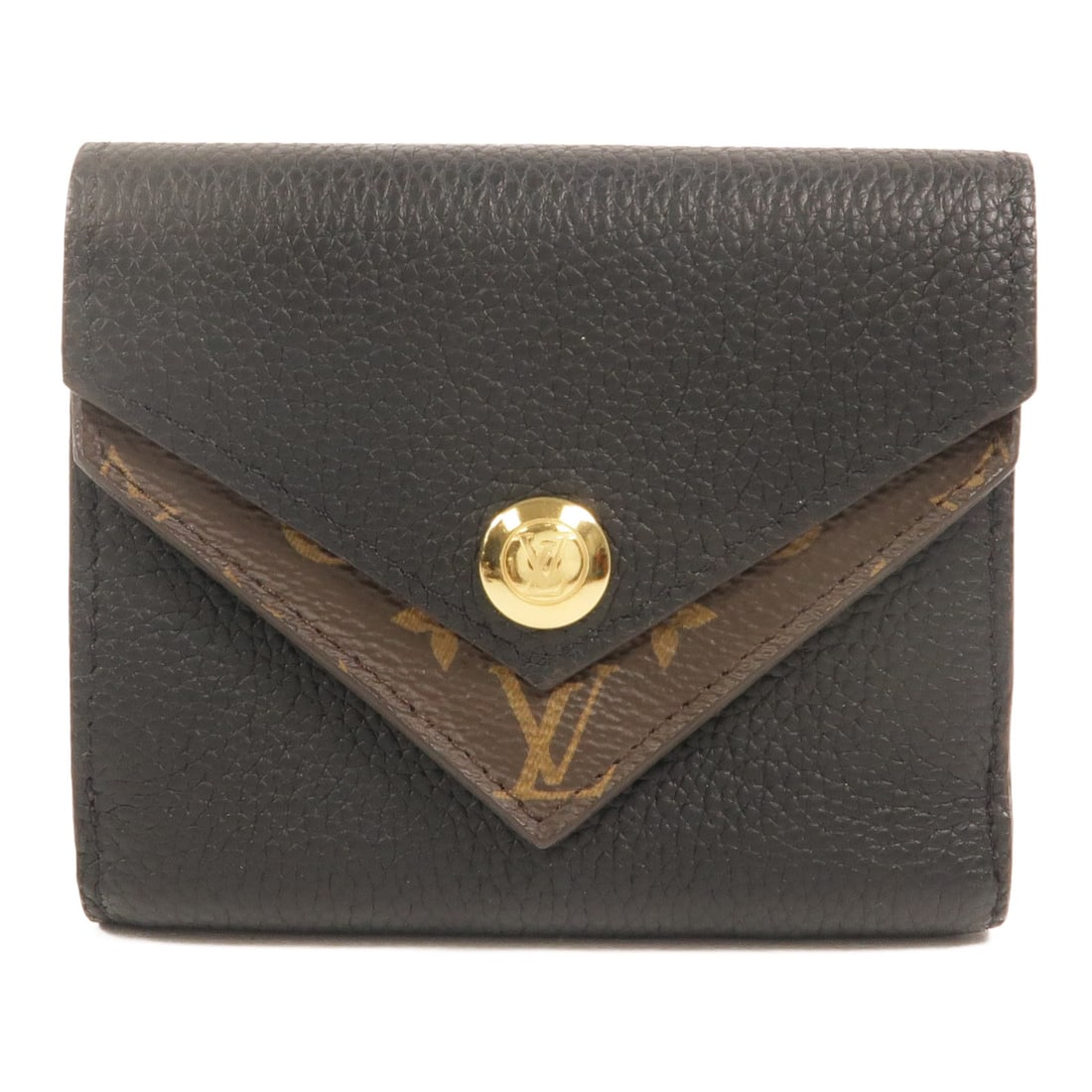 Louis Vuitton DoubleV Calfskin Monogram Wallet Black Brown GHW (1 of 18)