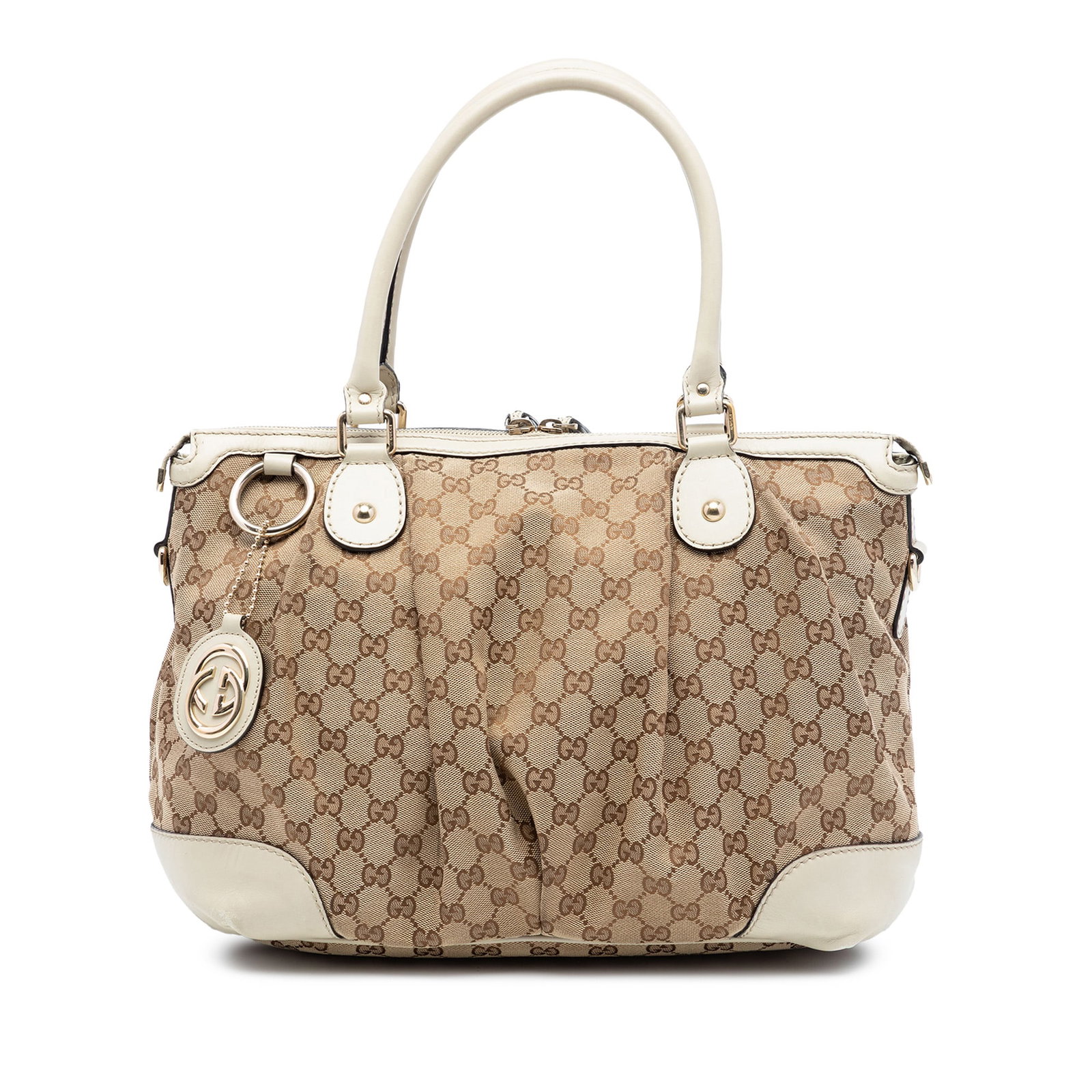 Gucci Sukey GG Canvas Satchel Bag (1 of 7)