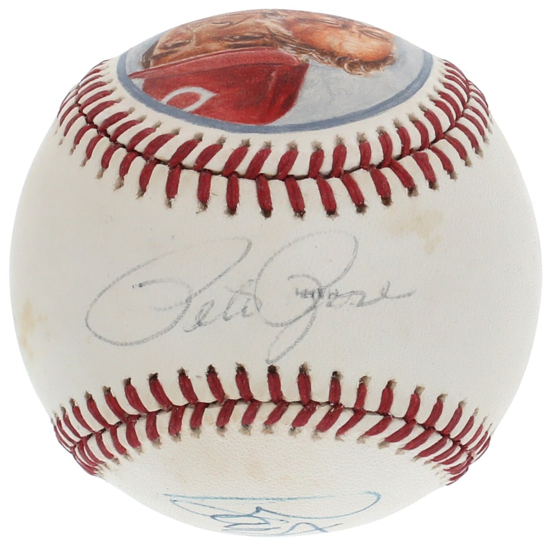 Pete Rose Bart Giamatti Dual-Signed Baseball JSA Authenticated: Pete Rose Bart Giamatti Dual-Signed Baseball JSA Authenticated This Official National League baseball features dual signatures from two pivotal figures in baseball history: Pete Rose and former Commis