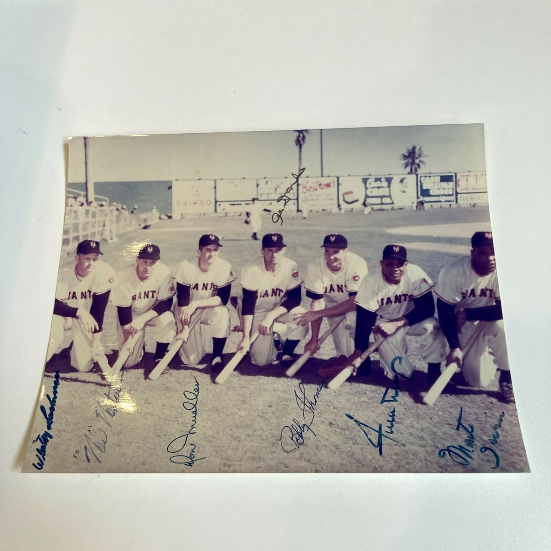 8x10 Photo Signed by 1951 New York Giants Team with JSA Authentication: 8x10 Photo Signed by 1951 New York Giants Team with JSA Authentication This is an original 8x10 photograph featuring the 1951 New York Giants baseball team, signed by Willie Mays and additional team m