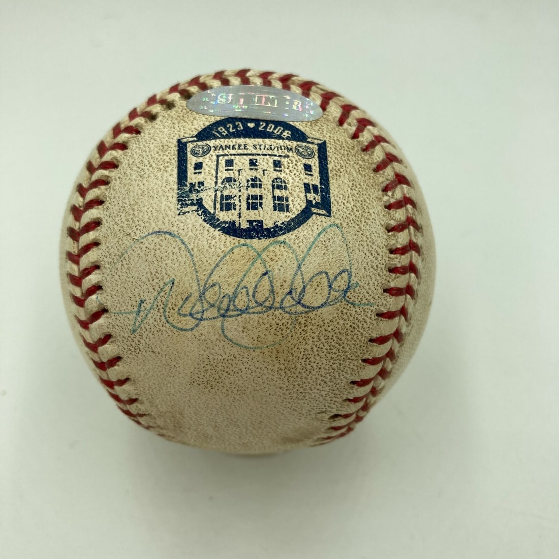 Game-Used MLB Baseball Signed by Derek Jeter with Steiner and MLB Holograms: Game-Used MLB Baseball Signed by Derek Jeter with Steiner and MLB Holograms This is a game-used Major League Baseball signed by Derek Jeter. The ball comes with authentication from Steiner Sports and 