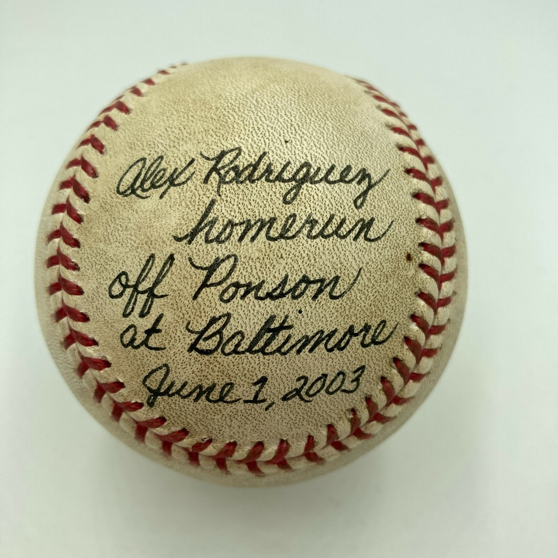 Alex Rodriguez Signed Game Used Baseball June 1 2003 JSA MEARS COA: Alex Rodriguez Signed Game Used Baseball June 1 2003 JSA MEARS COA This rare Alex Rodriguez signed actual home run game used baseball is a must-have for any baseball enthusiast. The ball is inscribed 