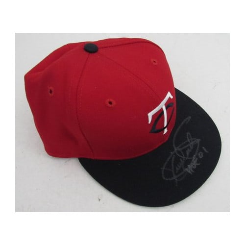 Kirby Puckett Signed Baseball Hat Minnesota Twins HOF Inscription JSA Authenticated: Kirby Puckett Signed Baseball Hat Minnesota Twins HOF Inscription JSA Authenticated This is an original baseball hat signed and inscribed by Kirby Puckett, featuring the inscription "HOF 01". The hat 