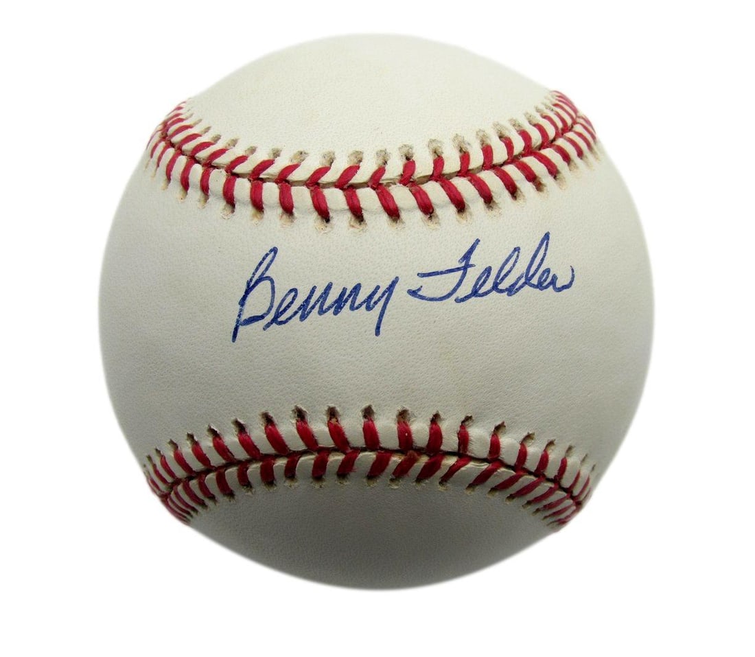 Benny Felder Signed OAL Baseball Philadelphia Stars PSA/DNA Authentic: Benny Felder Signed OAL Baseball Philadelphia Stars PSA/DNA Authentic This is an original OAL baseball signed by Benny Felder, featuring the Philadelphia Stars from the Negro League (1946-48). The aut