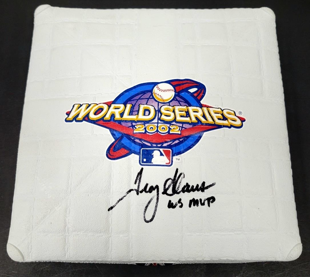 Troy Glaus autographed 2002 Angels mini base with WS MVP inscription Beckett BAS (1 of 6)