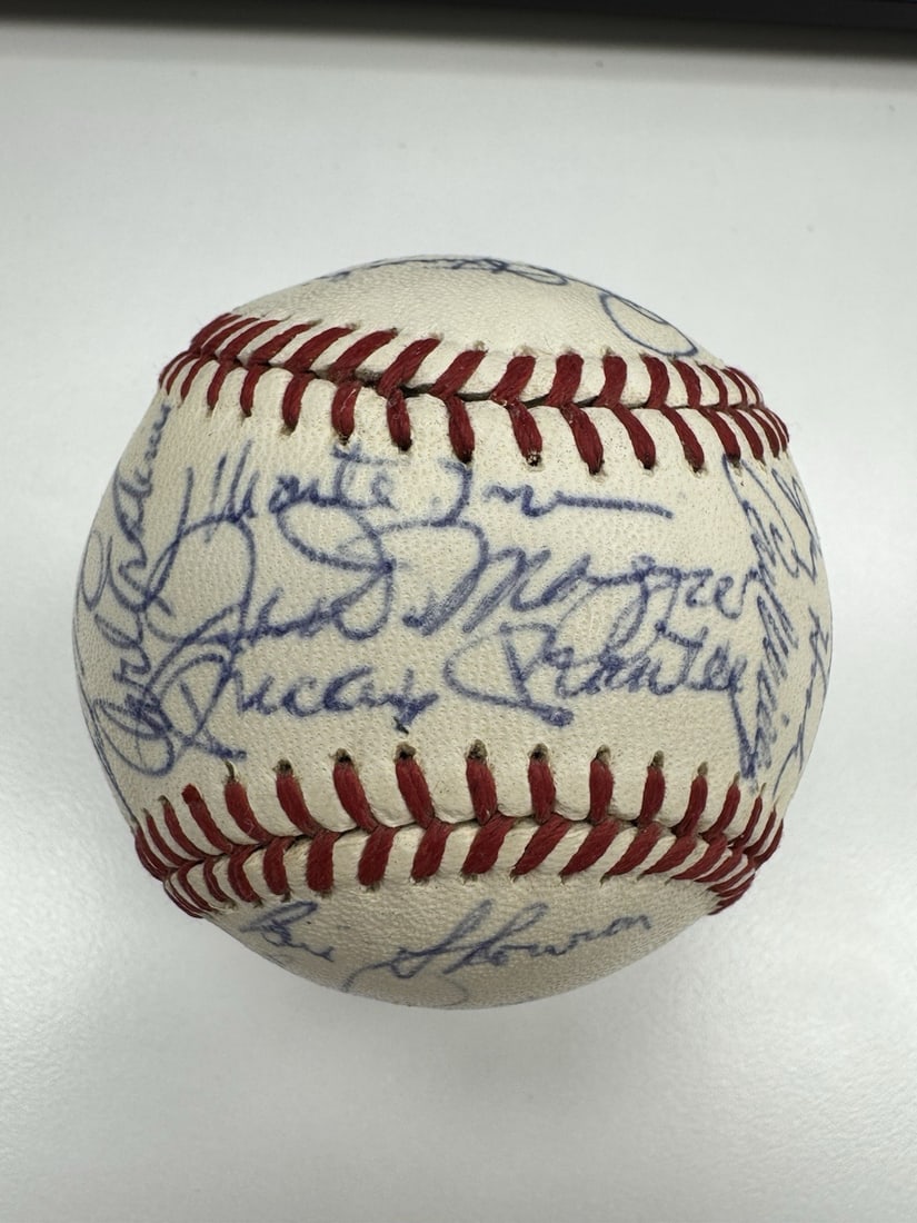Official National League Baseball Signed by 28 MLB Old Timers JSA COA (1 of 7)