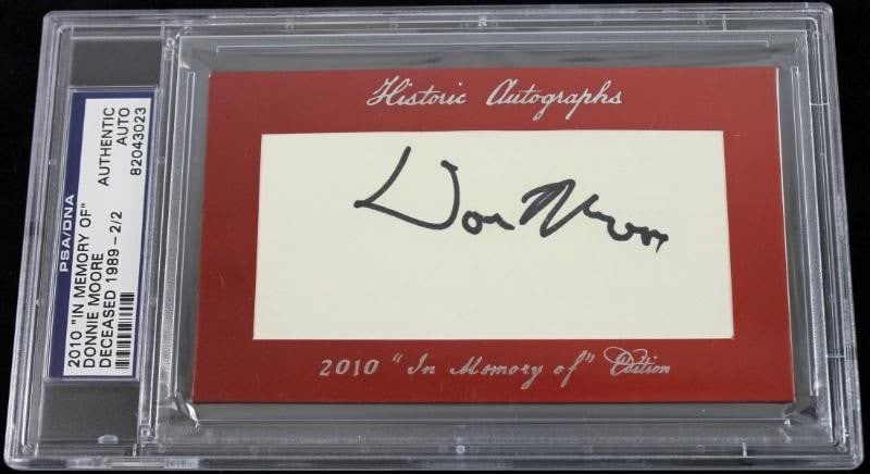 Donnie Moore Los Angeles Angels Signed Cut Signature PSA DNA Slabbed Memorial Edition: Donnie Moore Los Angeles Angels Signed Cut Signature PSA DNA Slabbed Memorial Edition This is an authentic cut signature of Donnie Moore from the Los Angeles Angels, presented as the "In Memory Of" ed