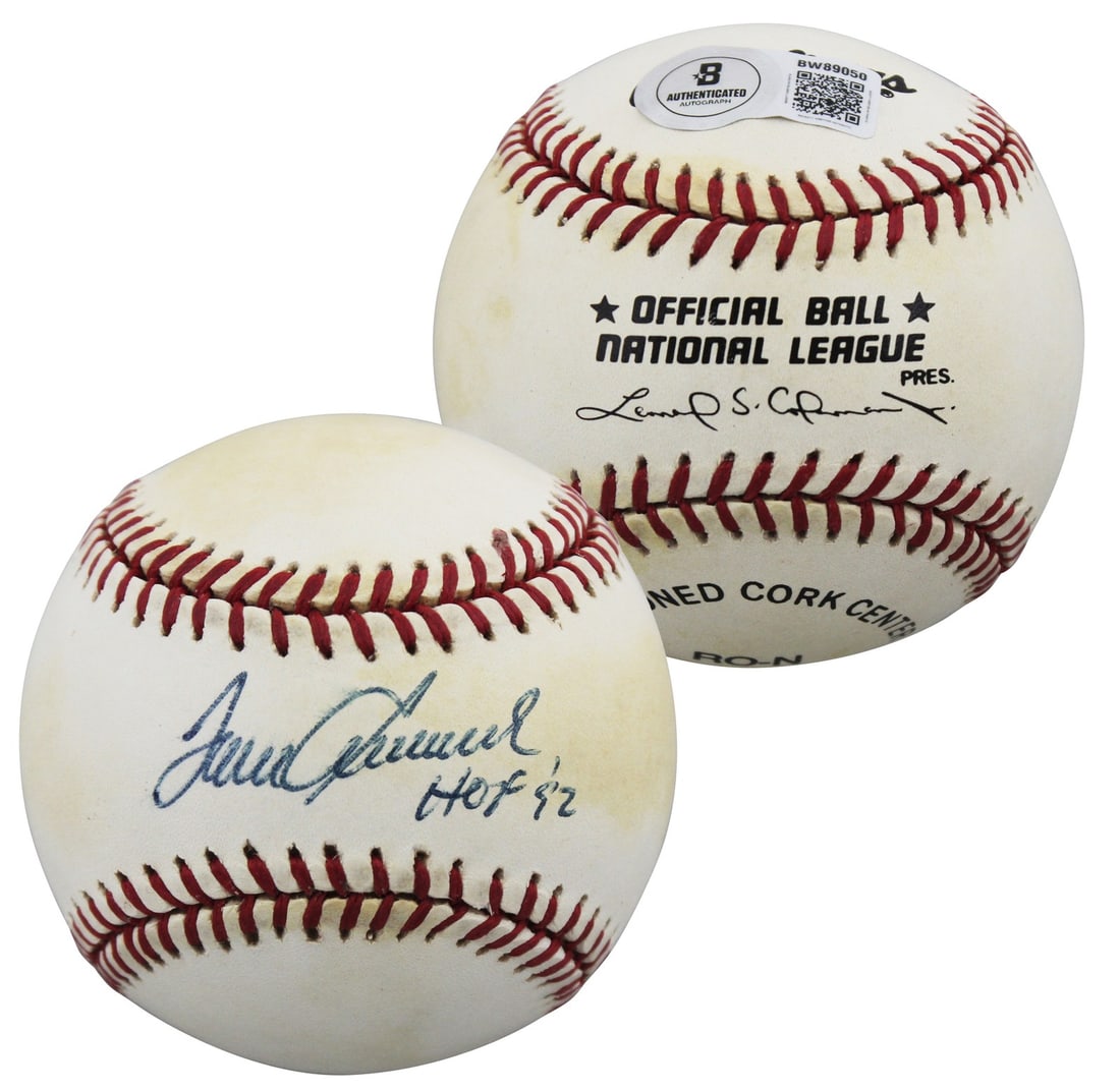 Tom Seaver signed Leonard Coleman ONL baseball BAS HOF 92: Tom Seaver signed Leonard Coleman ONL baseball BAS HOF 92 This is an original Leonard Coleman Official National League baseball personally signed by Tom Seaver of the New York Mets, featuring the insc
