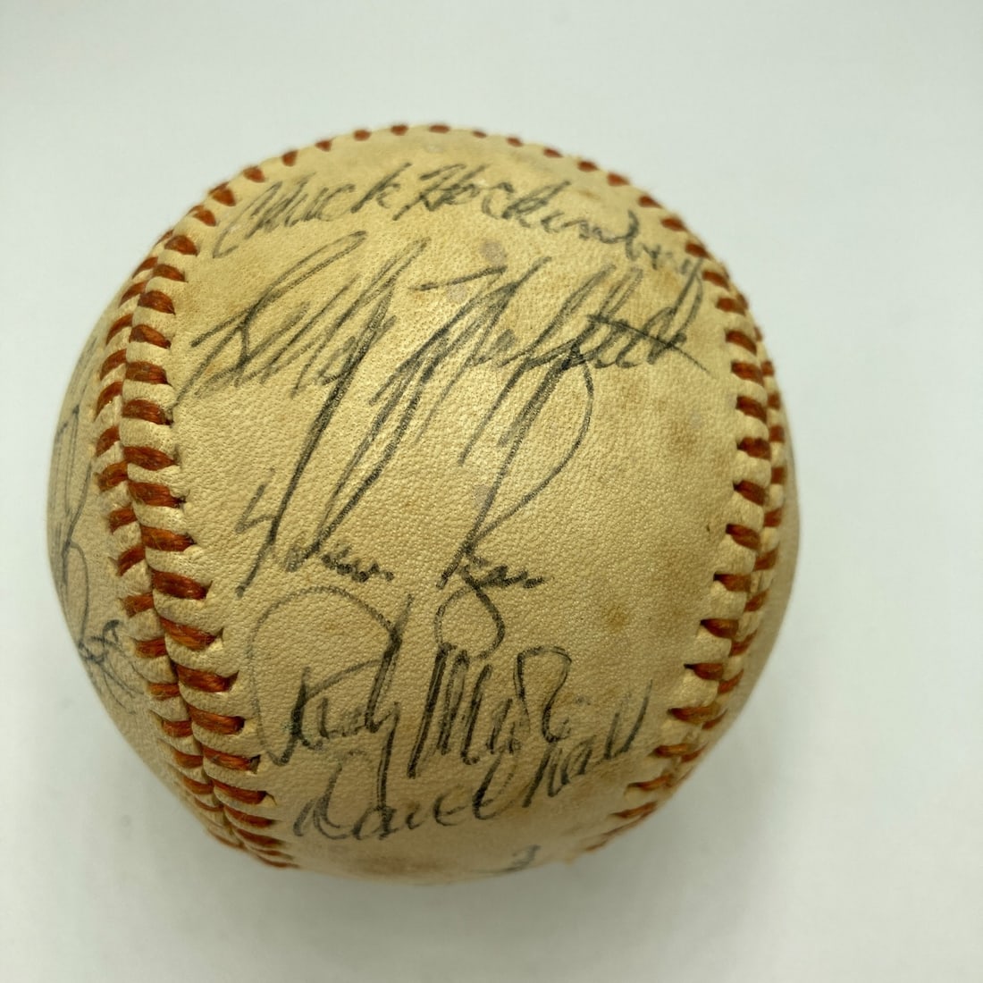 1975 California Angels Team Signed Baseball with Nolan Ryan JSA COA: 1975 California Angels Team Signed Baseball with Nolan Ryan JSA COA This original 1975 California Angels team signed baseball features a remarkable collection of 26 signatures, including the legendary