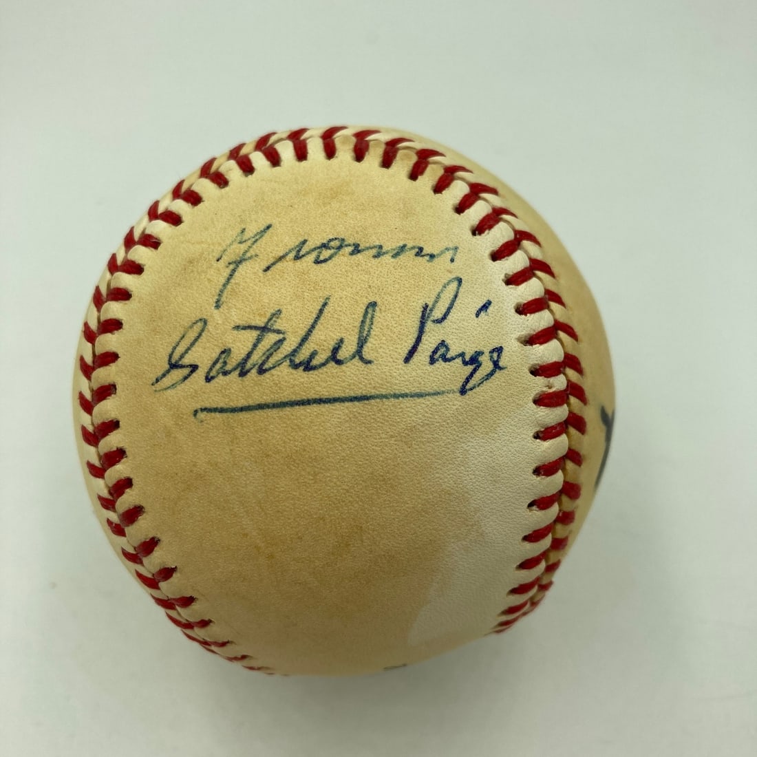 Satchel Paige Autographed Official League Baseball with JSA Authentication (1 of 8)
