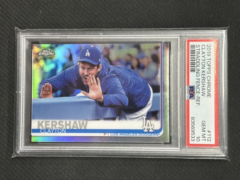 Clayton Kershaw 2019 Topps Chrome PSA 10 On Fence Variation (1 of 2)