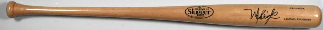 Signed Manny Ramirez Louisville Slugger Blonde Bat Beckett Holo - 2