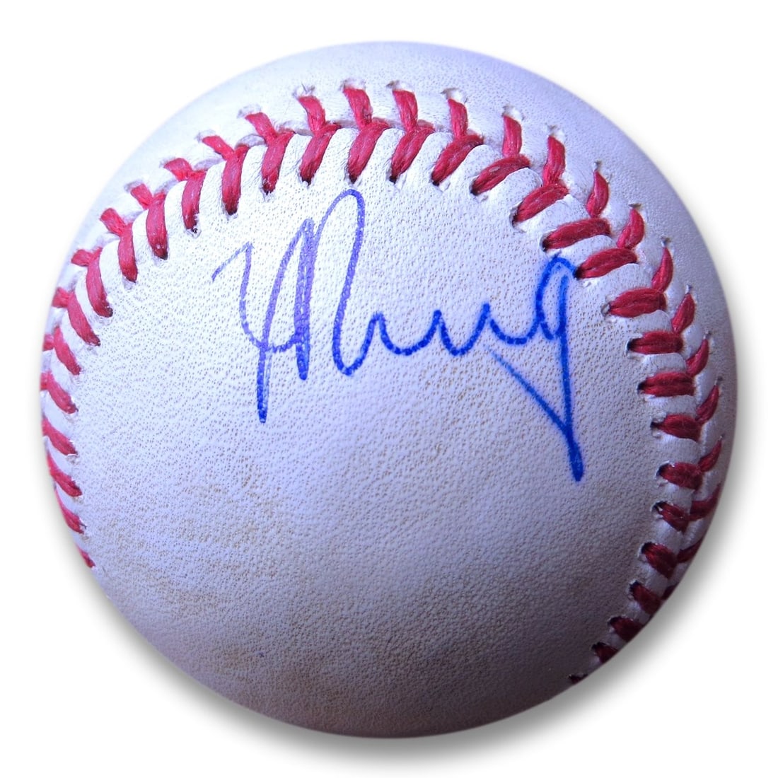 Yasiel Puig Autographed Game Used Baseball 2014 Dodgers Giants MLB Authenticated: Yasiel Puig Autographed Game Used Baseball 2014 Dodgers Giants MLB Authenticated This is an original, autographed baseball used during a game featuring Yasiel Puig of the Los Angeles Dodgers against t