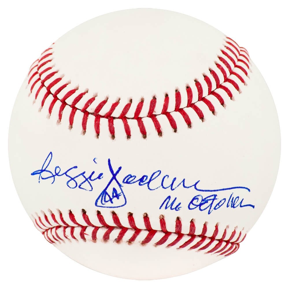 Rawlings MLB Baseball Autographed by Reggie Jackson with Mr. October Inscription COA (1 of 1)