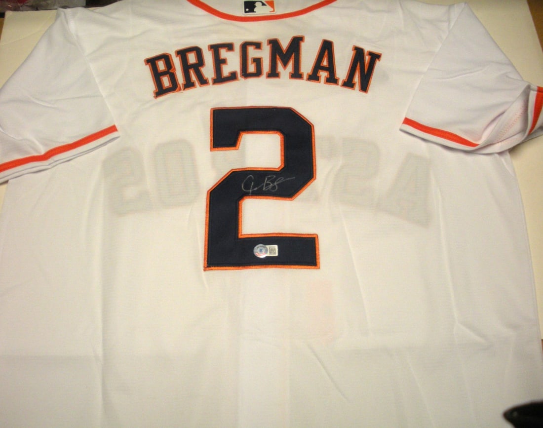 Signed Nike Houston Astros Alex Bregman jersey Beckett COA (1 of 3)