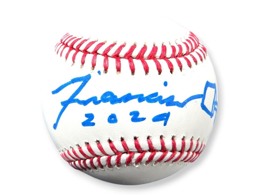 Anthony Francisco Autographed Baseball with Groot Sketch JSA Certified (1 of 4)
