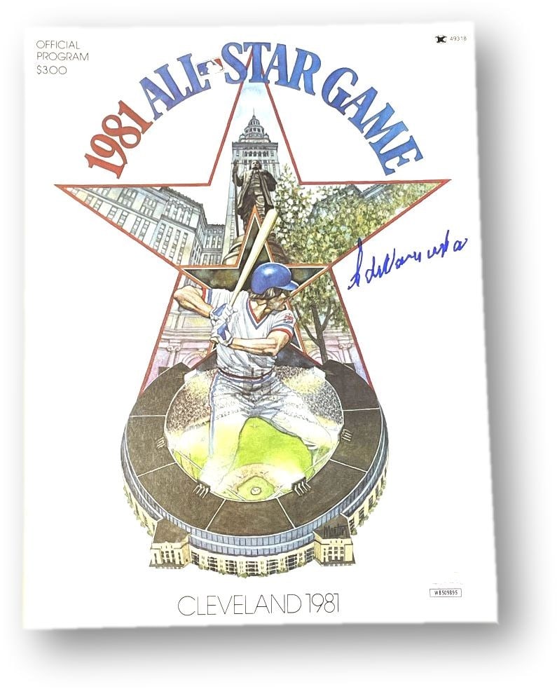 1981 All Star Game Program Signed by Fernando Valenzuela JSA Authenticated: 1981 All Star Game Program Signed by Fernando Valenzuela JSA Authenticated This is an original 1981 All Star Game program autographed by Fernando Valenzuela of the Los Angeles Dodgers. The autograph h