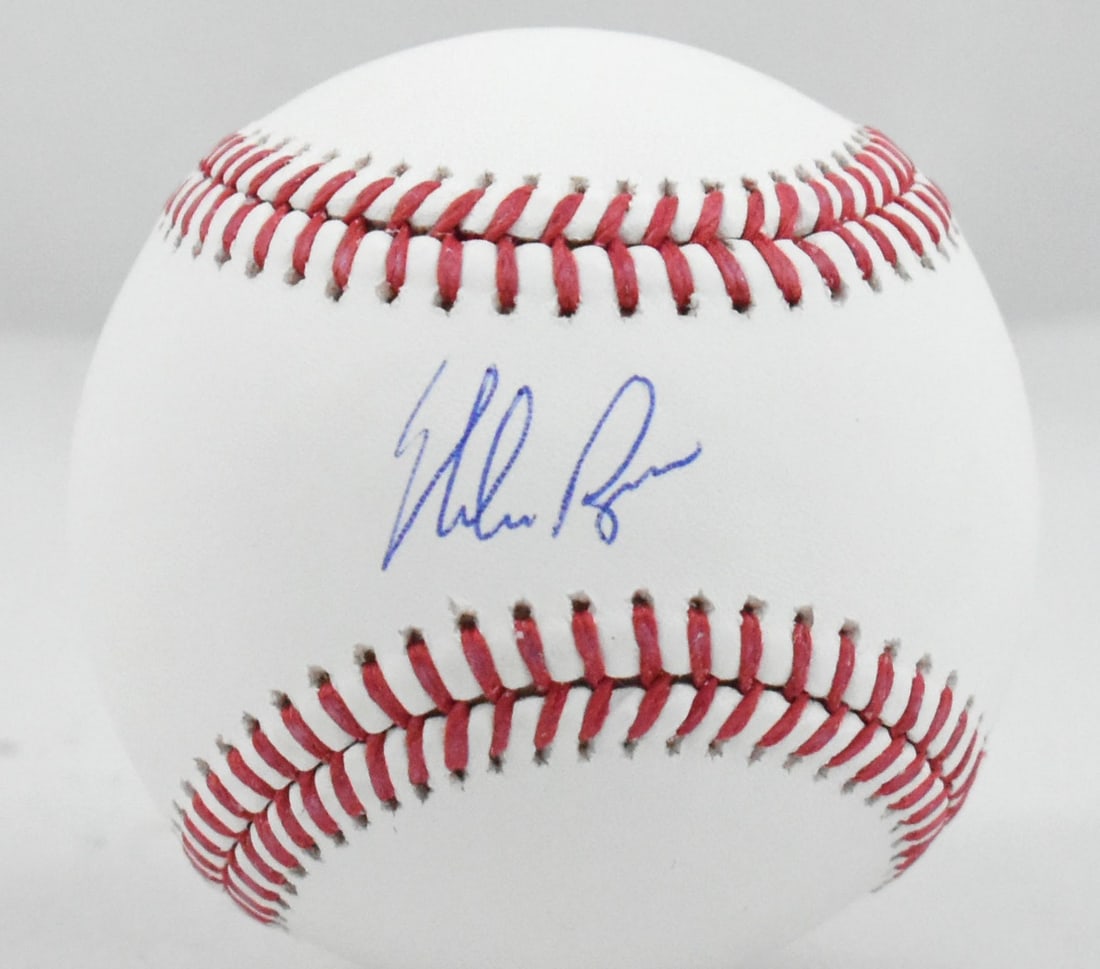 PSA authenticated Nolan Ryan signed Rawlings OML baseball: PSA authenticated Nolan Ryan signed Rawlings OML baseball This Rawlings Official Major League Baseball features the autograph of legendary pitcher Nolan Ryan. The signature has been authenticated by P