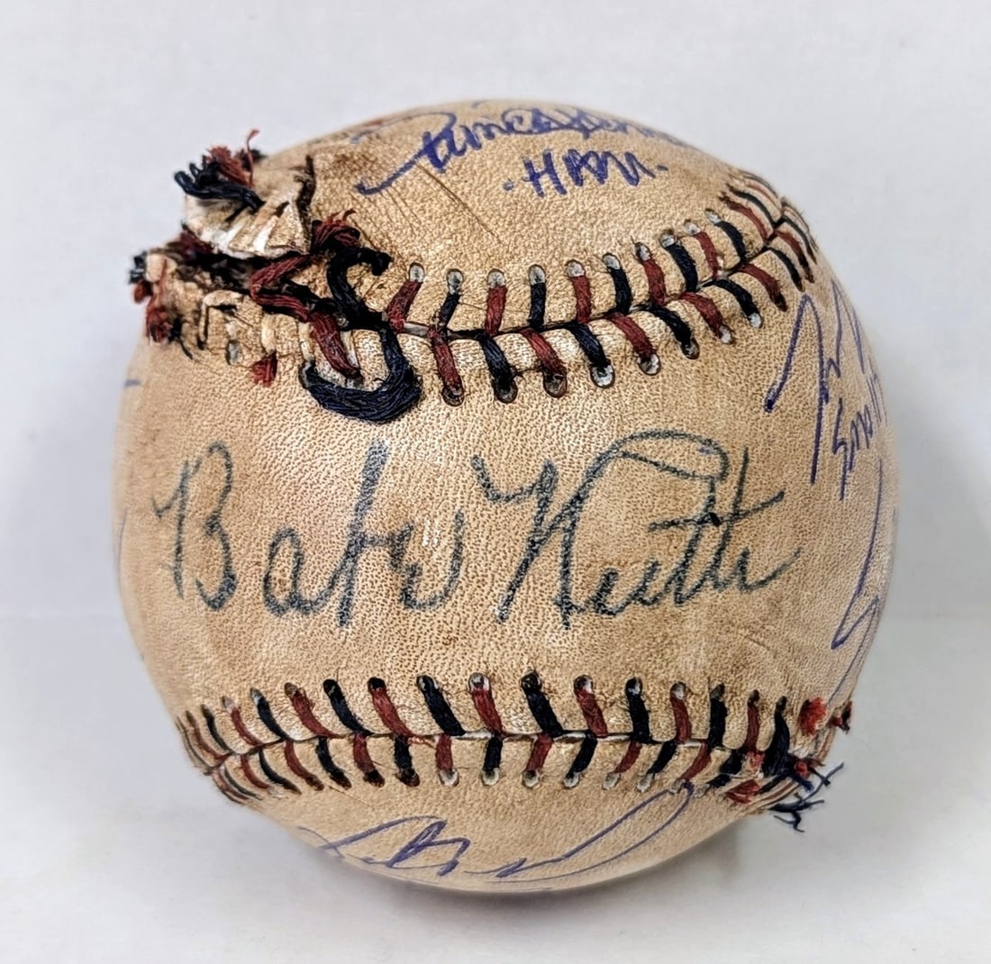 Sandlot Cast Autographed Baseball with 8 Signatures Beckett Authenticated: Sandlot Cast Autographed Baseball with 8 Signatures Beckett Authenticated This custom baseball features the signatures of the Sandlot cast, making it a must-have for fans of the classic film. Authenti