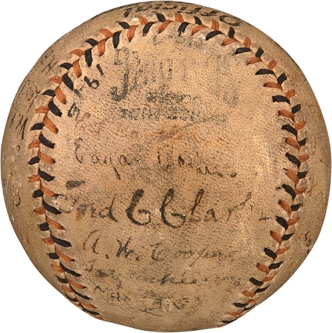 1915 Pittsburgh Pirates Team Signed Baseball with Honus Wagner JSA Authenticated: 1915 Pittsburgh Pirates Team Signed Baseball with Honus Wagner JSA Authenticated This remarkable Official National League baseball from 1915 features the signatures of 29 members from the Pittsburgh P