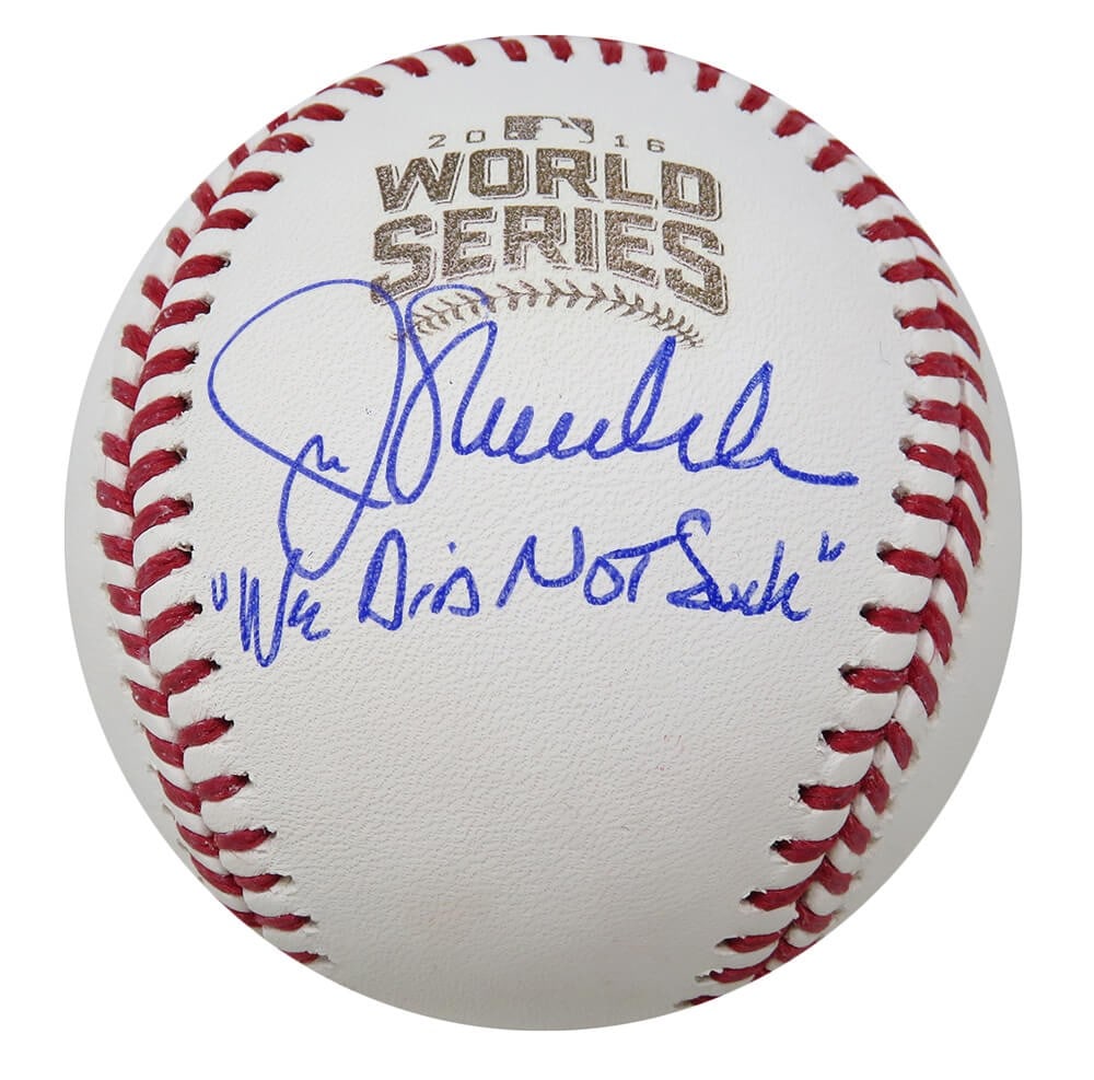 Rawlings 2016 World Series baseball signed by Joe Maddon with inscription (1 of 1)