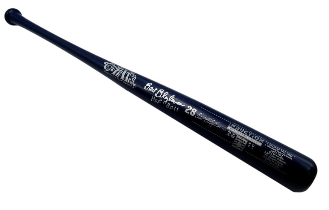 Bert Blyleven JSA authenticated Cooperstown Bat Company 34 Inch Blue Bat (1 of 7)