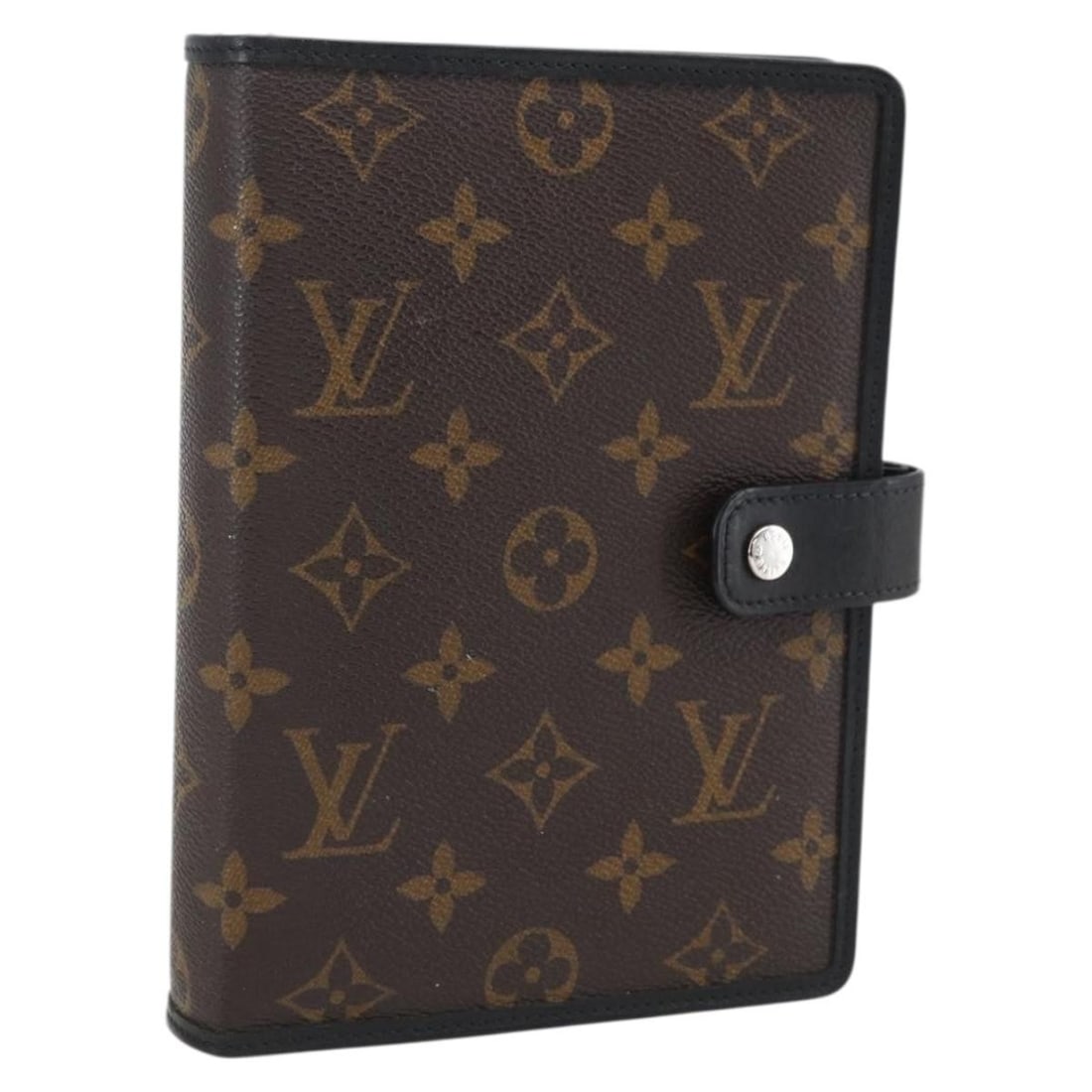 Monogram Macassar Canvas Agenda MM Day Planner Cover R21084 by Louis Vuitton: Monogram Macassar Canvas Agenda MM Day Planner Cover R21084 by Louis Vuitton This Louis Vuitton Monogram Macassar Agenda MM day planner cover features the iconic Monogram Macassar canvas in a classic 