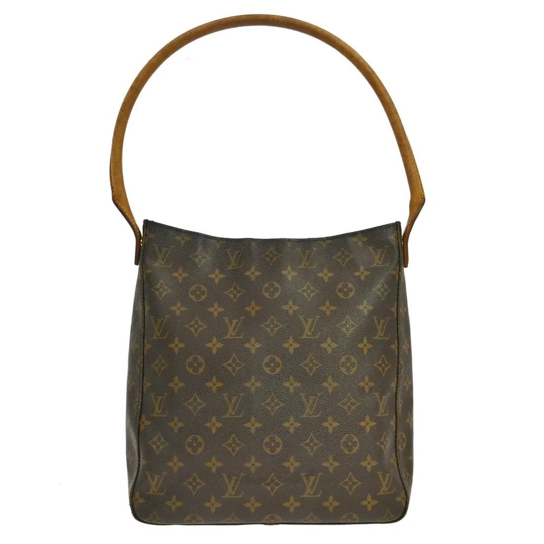 Louis Vuitton Monogram Looping shoulder bag brown canvas: Louis Vuitton Monogram Looping shoulder bag brown canvas Louis Vuitton Monogram Looping handbag in brown monogram canvas. This women's bag is made in France and is in fair condition with visible wear 