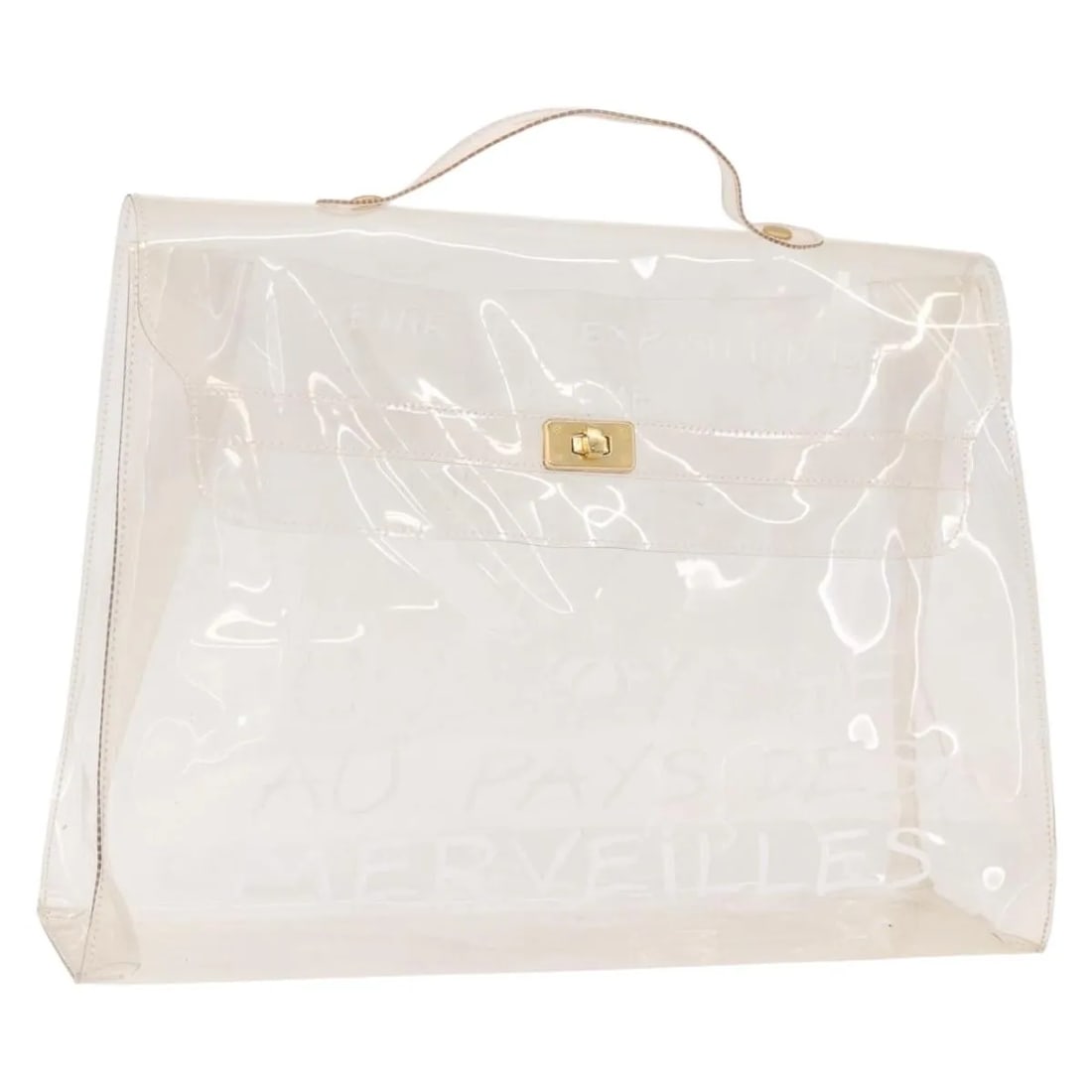 Clear Plastic Handbag Hermes Kelly 40cm x 29cm x 11cm (1 of 18)
