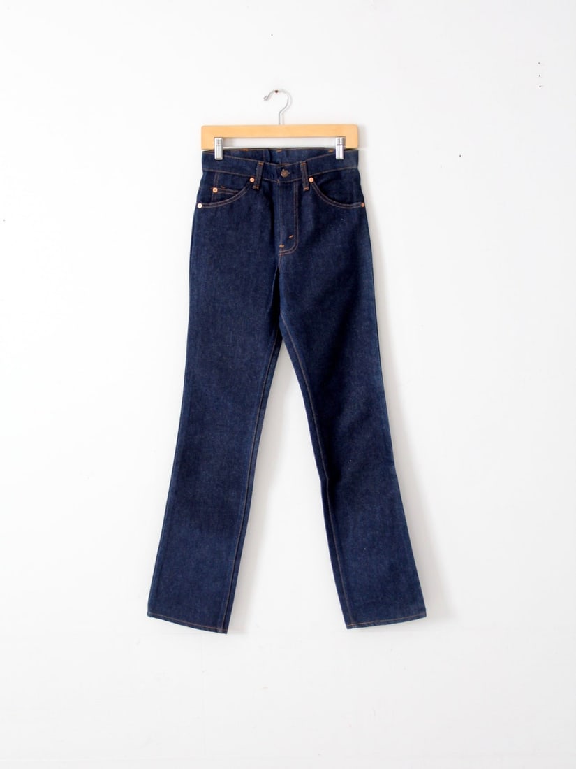 1970s Levis 509 Jeans Dark Wash 28 x 33 Vintage (1 of 9)
