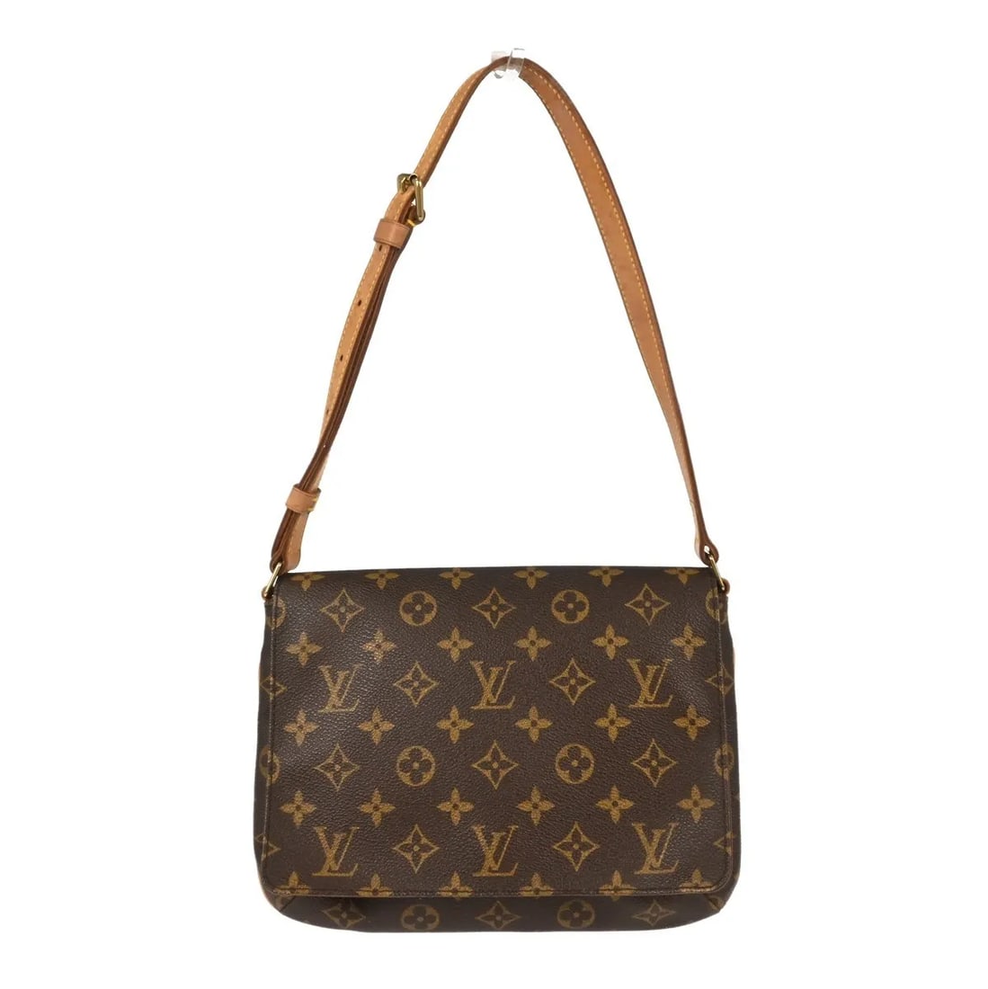 Louis Vuitton Musette Tango Brown Monogram Canvas Shoulder Bag: Louis Vuitton Musette Tango Brown Monogram Canvas Shoulder Bag Louis Vuitton Musette Tango shoulder bag in brown monogram canvas. This women's bag is made in France and is presented in good condition,