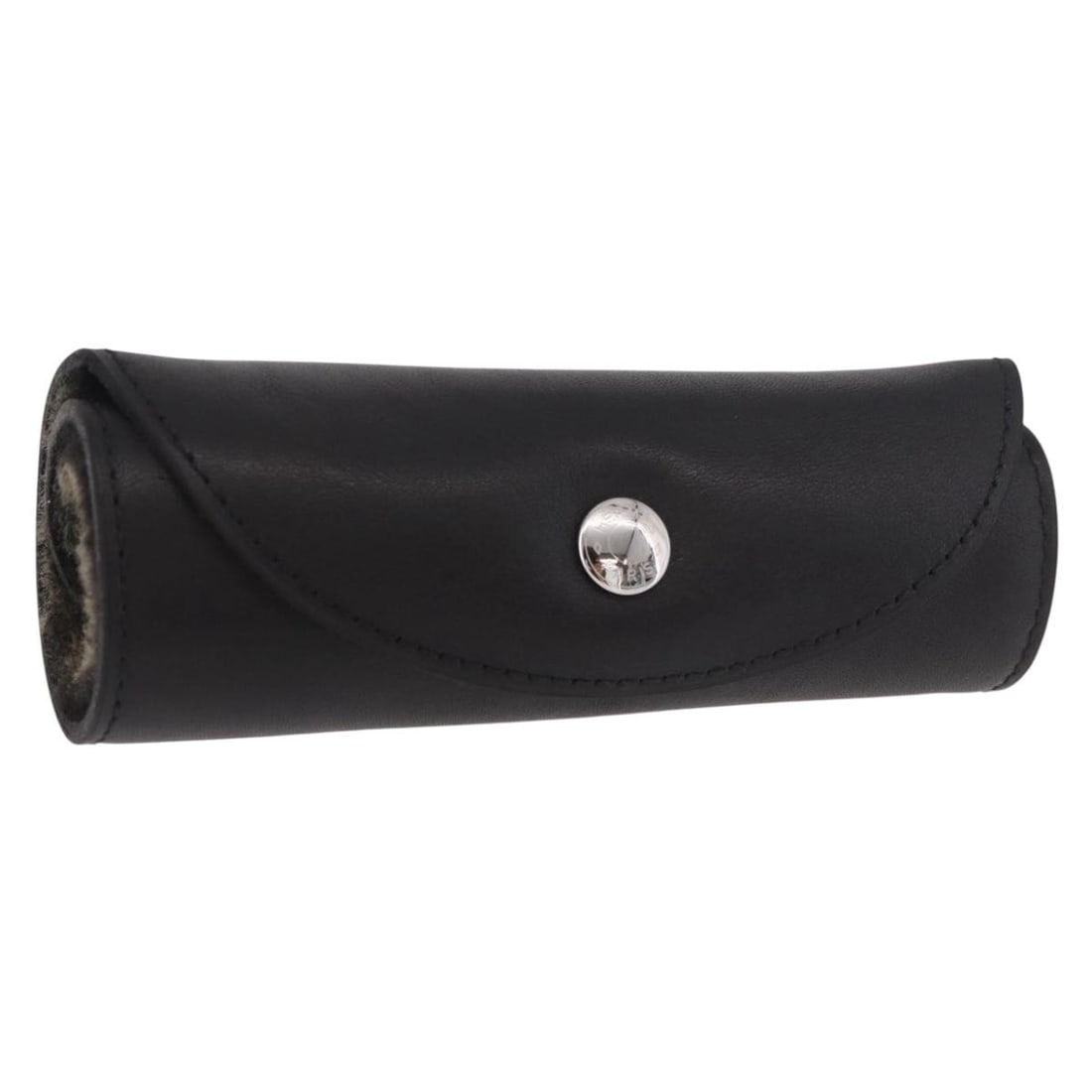 Hermes Leather Shoe Case Black Silver Folded 15 x 5 cm: Hermes Leather Shoe Case Black Silver Folded 15 x 5 cm Authentic Hermes shoes case in black and silver leather. This women's accessory is made in France and folds for compact storage. It is in excelle