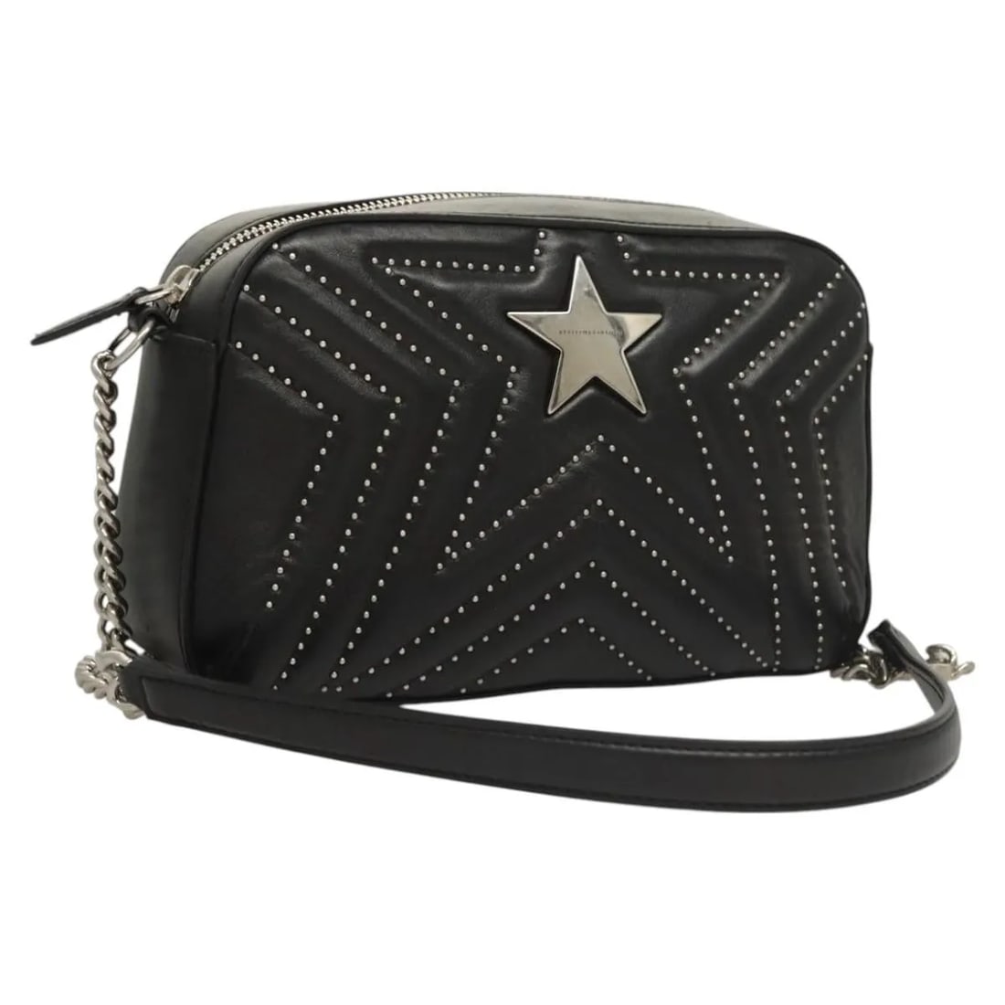 Stella McCartney Stella Star Camera Bag Black Synthetic Italy (1 of 18)