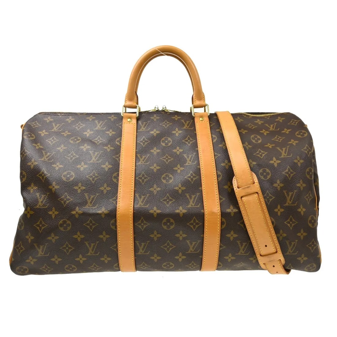 Louis Vuitton Keepall Bandouliere Monogram Canvas Travel Bag: Louis Vuitton Keepall Bandouliere Monogram Canvas Travel Bag Louis Vuitton Keepall Bandouliere in brown monogram canvas. This unisex travel bag is made in France and is presented in good condition. Th