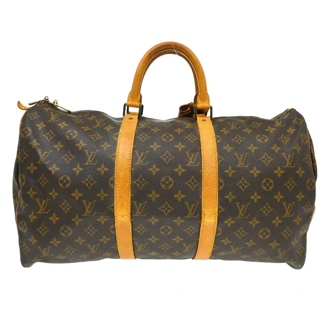 Louis Vuitton Keepall Brown Monogram Canvas Travel Bag: Louis Vuitton Keepall Brown Monogram Canvas Travel Bag Louis Vuitton Keepall in brown monogram canvas. This unisex travel bag is made in France and remains a classic silhouette, presented here in fair