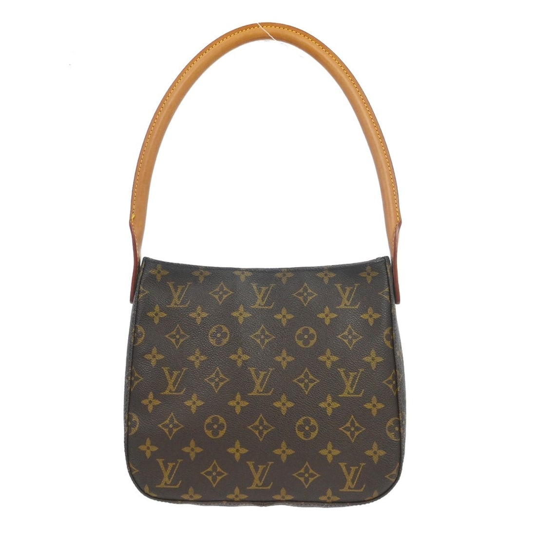 Louis Vuitton Mini Looping Monogram Canvas Top Handle Bag M51146: Louis Vuitton Mini Looping Monogram Canvas Top Handle Bag M51146 Vintage Louis Vuitton Looping MM handbag in brown monogram canvas and leather. This women's top-handle bag features a magnetic closure,