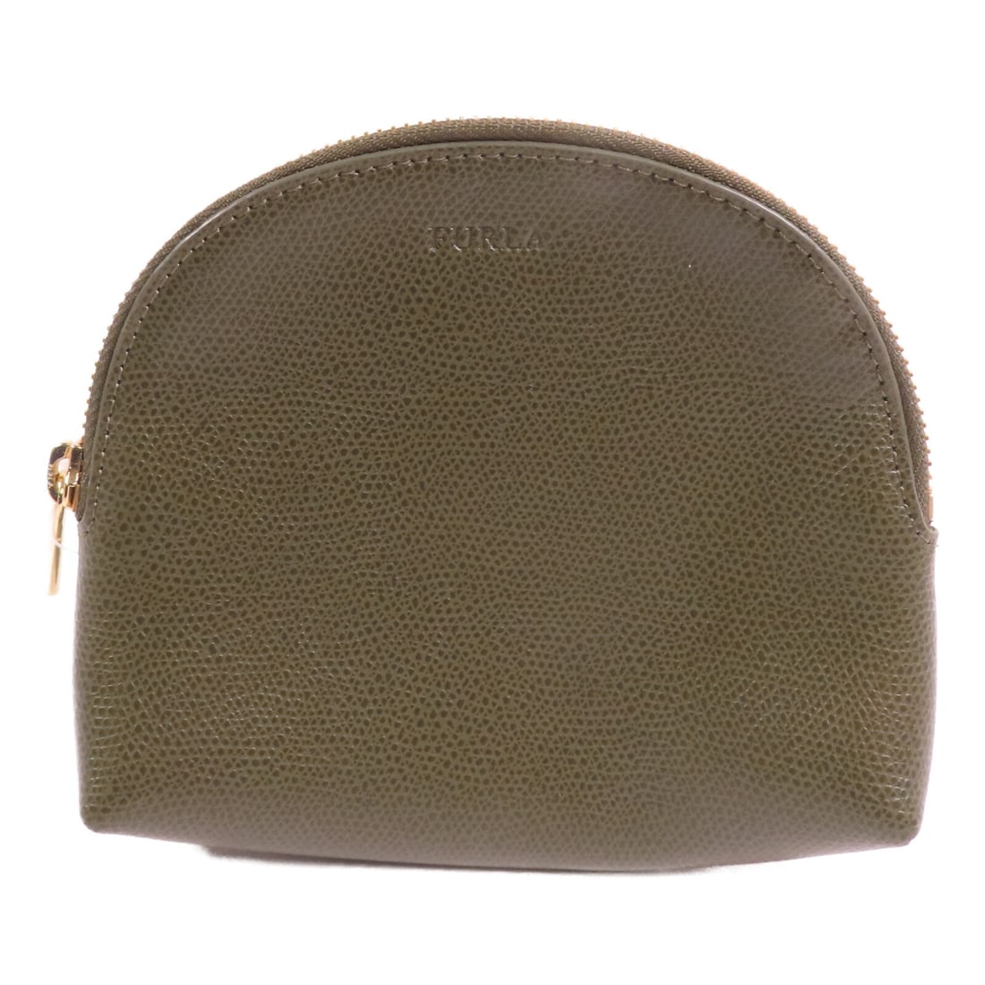 Furla Calfskin Green Pouch with Gold Tone Hardware (1 of 11)