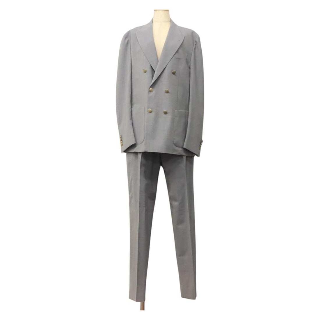 Eleventy Light Blue Wool Jacket and Slacks Suit Set (1 of 18)