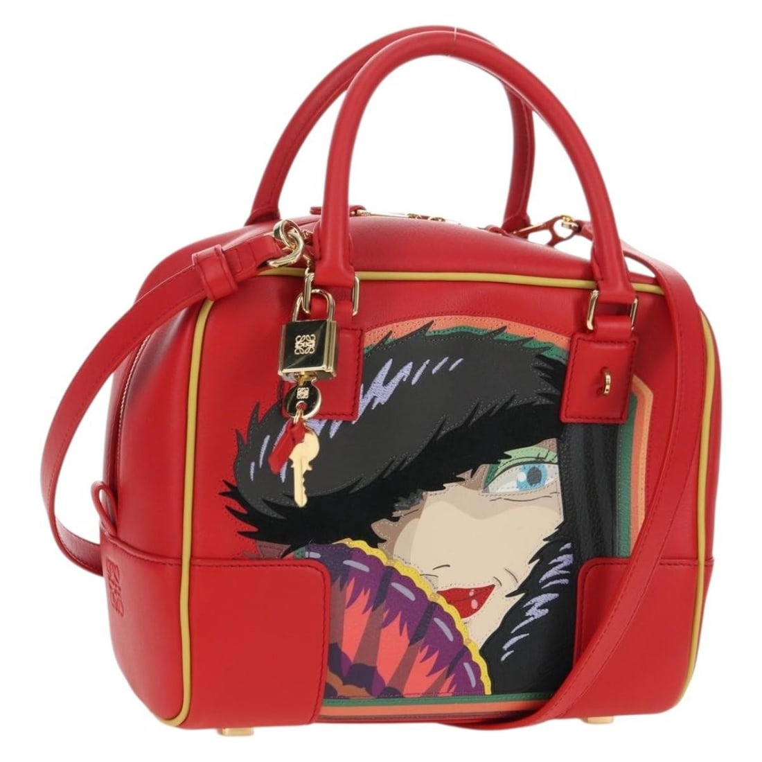 LOEWE Ghibli Howl Witch of the Wasteland Red Leather Handbag 2way (1 of 18)