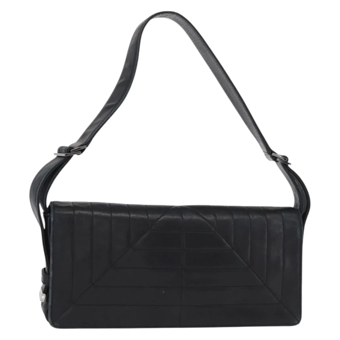 Black Leather Shoulder Bag Chanel Vintage 28cm x 14cm x 5cm (1 of 18)