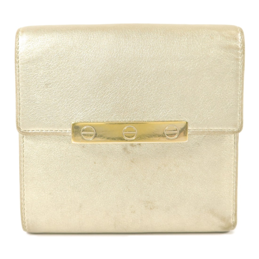 Cartier Love trifold leather wallet gold tone (1 of 18)