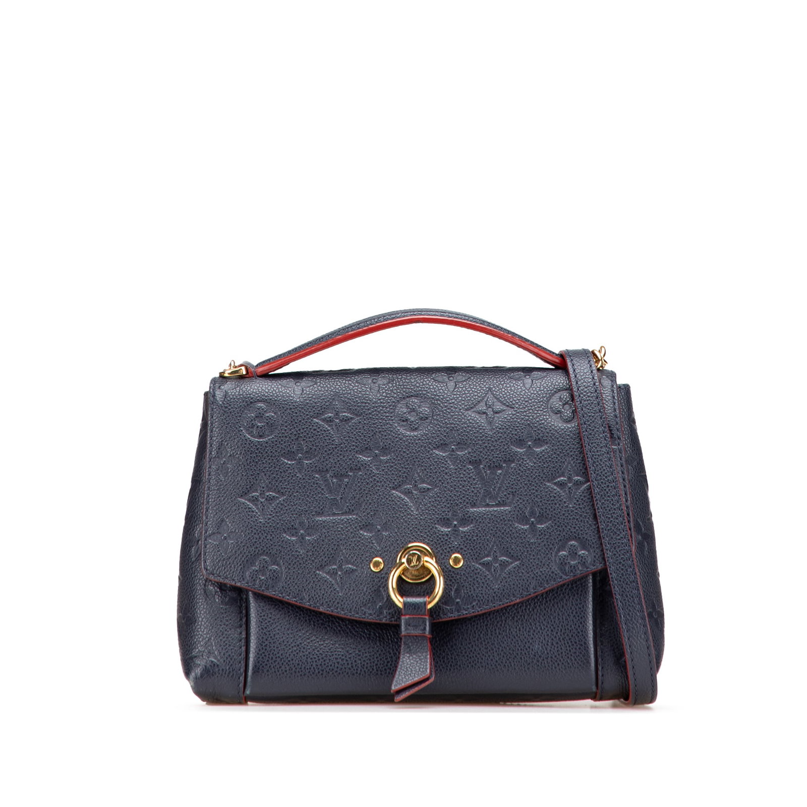 Louis Vuitton Monogram Empreinte Blanche BB Leather Bag Blue: Louis Vuitton Monogram Empreinte Blanche BB Leather Bag Blue The Louis Vuitton Monogram Empreinte Blanche BB is a stylish handbag crafted from high-quality leather, showcasing the iconic monogram empr