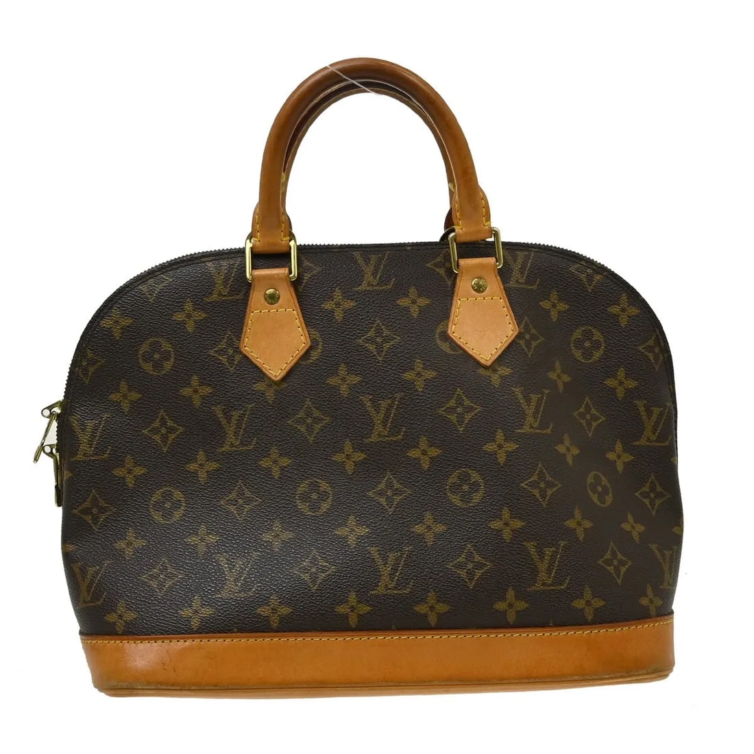 Louis Vuitton Alma Handbag in Brown Monogram Canvas: Louis Vuitton Alma Handbag in Brown Monogram Canvas This Louis Vuitton Alma handbag features the iconic Monogram canvas in brown, designed for women. The bag is crafted in France and offers a spacious