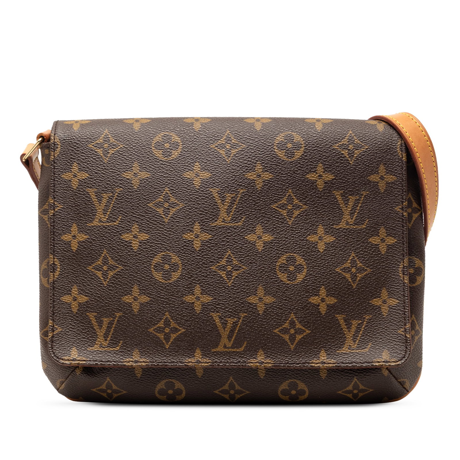Louis Vuitton Musette Tango monogram canvas shoulder bag: Louis Vuitton Musette Tango monogram canvas shoulder bag This Louis Vuitton Monogram Musette Tango Short Strap bag features the iconic monogram canvas with vachetta leather trim and a flat vachetta le