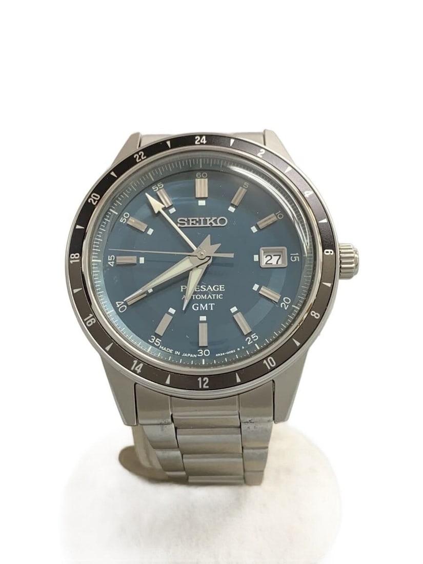 Seiko Presage Stainless Steel Men's Wristwatch 4R34-00B0: Seiko Presage Stainless Steel Men's Wristwatch 4R34-00B0 This SEIKO Presage 4R34-00B0 is a men's wristwatch crafted from stainless steel and features a silver color scheme. Made with materials sourced