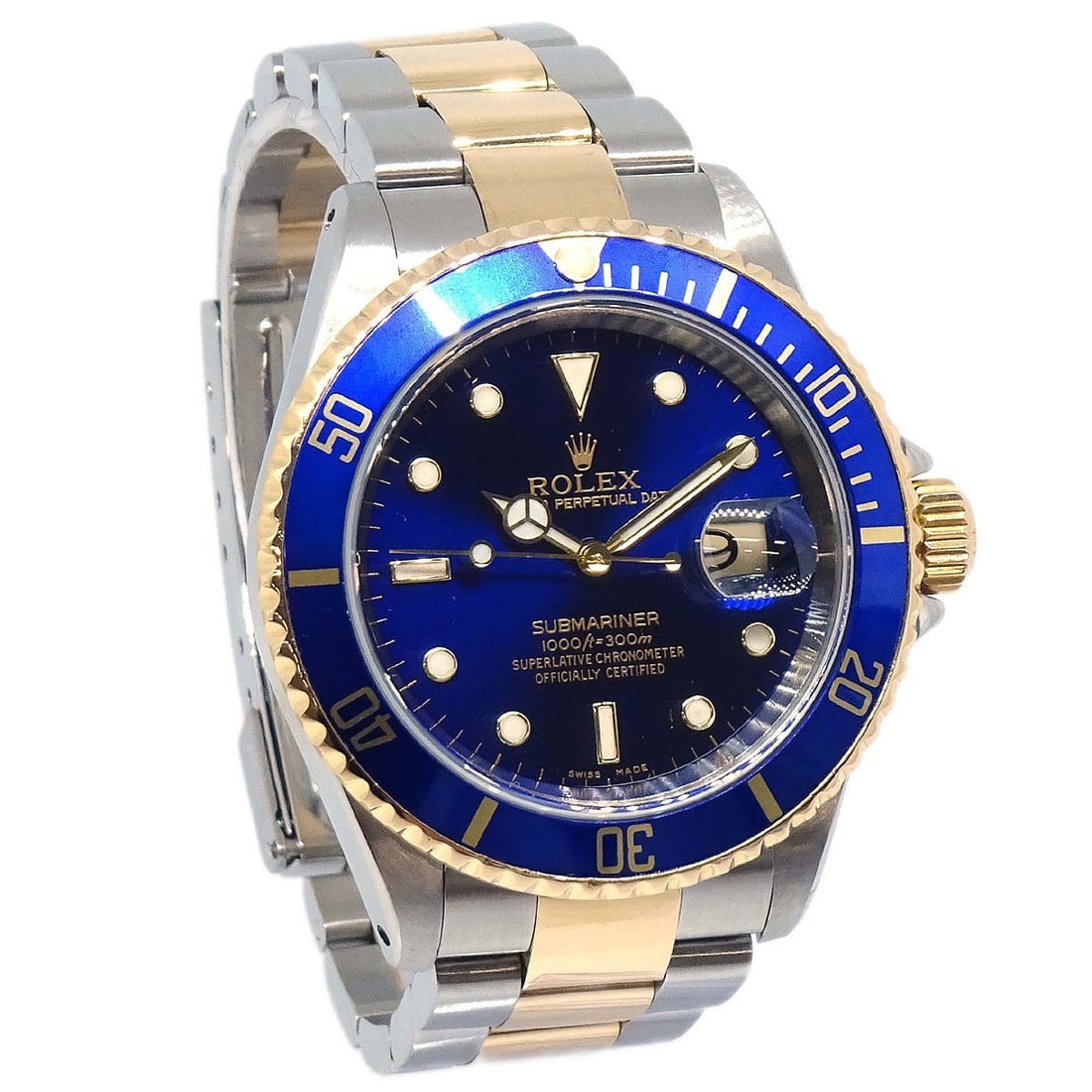 Rolex Ref.16613 Submariner Date 40mm Automatic Blue Dial Watch (1 of 10)