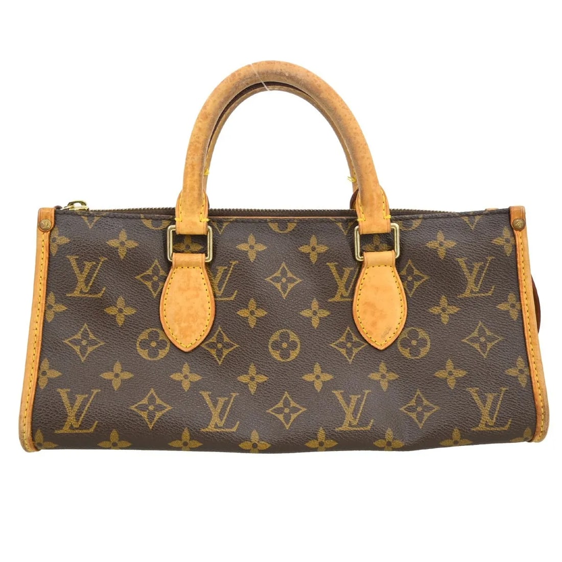 Louis Vuitton Popincourt Handle Brown Monogram Canvas Handbag: Louis Vuitton Popincourt Handle Brown Monogram Canvas Handbag Vintage Louis Vuitton Popincourt Handle bag in brown monogram canvas. This women's bag is presented in fair condition with visible wear, i